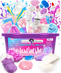 Slime Kit - Suplementos para Slime de Unicornio para Que Las Niñas Hagan Slime [Todo en Una Caja] Unicornios, Purpurina, Masa de Colores para Modelar, en oferta