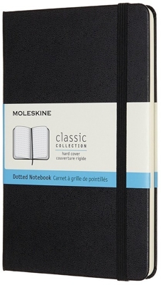 Moleskine Classic Notebook Hardcover Medium Dotted 208 pages black