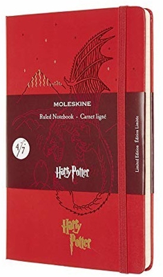 Moleskine Harry Potter Limited Edition Notebook Dragon Hardcover Lined 240 pages Geranium red