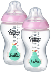 Tommee Tippee Closer to Nature Decorated Bottles Pink 260 ml (x2) características