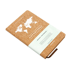 Miss Wood - Cuaderno Corcho Mapa Adventures A5 Marrón precio