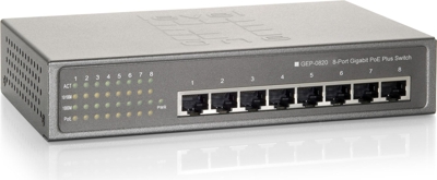 Level One 8-Port Gigabit PoE+ Switch (GEP-0820W120)