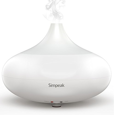 Simpeak Compatible Humidificador Ultrasonico Aromaterapia 100ml, Vapor Difusor Ultrasonico con 7-Color LED de luz para Bebes, Hogar, Oficina, Bebe, Do