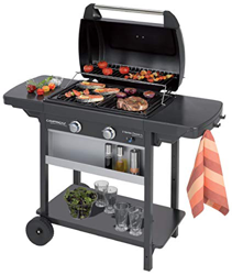 Campingaz 2 Series Classic L Barbacoa Gas, 2 quemadores, 7.5 kW, parrilla de acero, 2 mesas laterales precio