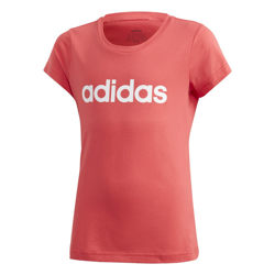 adidas Essentials Linear Camiseta De Manga Corta Chicas - Rosa, Blanco en oferta