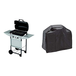 CAMPINGAZ Expert Plus Barbacoa Gas Piedra volcanica, Parrilla Gas con Dos quemadores compactos y Quemador Lateral, 7 kW + Landmann 0276 Funda para bar características