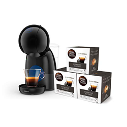 Dolce Gusto Krups Piccolo KP1A08 Cafetera 15 Bares de presión, 1500 W Potencia con depósito de 0.8 L, Color Azul, compacta con 48 cápsulas de café Esp en oferta