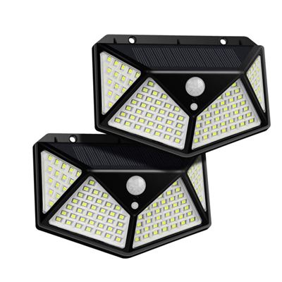 Luz Solar Exterior LED Flux's, sensor de movimiento (PACK de 2)