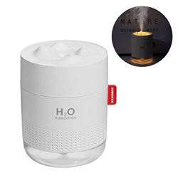 EXTSUD Mini Humidificador Ultrasónico 500ml con 10~16 Horas de Trabajo, Humidificador de Aire Silencioso de 30 dB, Apagado Automático sin Agua, Ideal  características