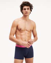 Tommy Hilfiger - Pack De Tres Boxers De Punto De Hombre Azules en oferta