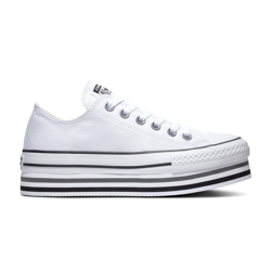 Converse - Zapatillas Casual De Mujer Chuck Taylor All Star Baja De Lona EVA Layers Plataforma en oferta