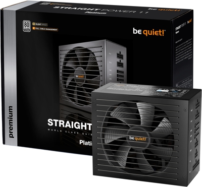 Straight Power 11 unidad de fuente de alimentación 550 W ATX Negro, Fuente de alimentación de PC