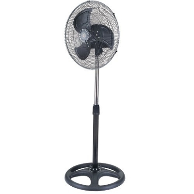 KUKEN Ventilador con pie 100w ultrasilencioso cabezal orientable giro 180º