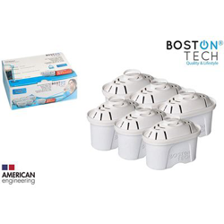 6 Filtros De Agua Boston Tech Hk-102, Compatibles Con Jarras Brita Maxtra en oferta