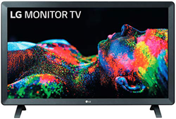 LG 24TL520S-PZ - Monitor Smart TV de 61cm (24") con pantalla LED HD (1366x768, 16:9, DVB-T2/C/S2, WiFi, HbbTV 2.0, Miracast, USB grabador, 10W, 2xHDMI en oferta