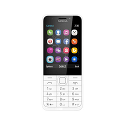 TelĂŠfono mĂłvil Nokia 230 DS 2.8'''' Plata, Color blanco precio