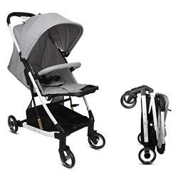 Carrito Bebe Compacto y Plegable -Fácil de Plegar, Desplegar y para Viaje - Comodidad y Ajustable para Bebé y Niño (Nacimiento a 15kg) - Manija, Barra en oferta