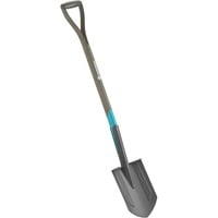 17001-20 pala y paleta Pala de metal con cabeza puntiaguda ergonómica para drenaje Acero Negro, Palas en oferta