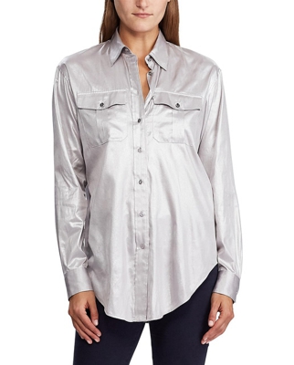 Lauren Ralph Lauren - Blusa De Mujer Lisa Con Manga Larga