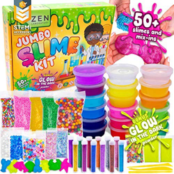 DIY Slime Kit para Manualidades Niños - El Mejor Kit Slime con Purpurina que Brilla en la Oscuridad y Bolas de Espuma Grandes - 18 x Caja Sorpresa de  precio