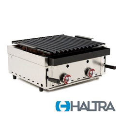 Barbacoa a Gas Piedra volcánica, Haltra, 60BARH con Parrilla pavonada Regulable en oferta