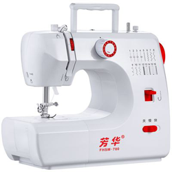 Mini máquina de coser eléctrica multifuncional Fanghua FHSM-700 16 puntos en oferta