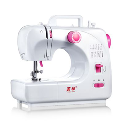 Mini máquina de coser eléctrica multifuncional Fanghua FHSM-508 16 puntos en oferta