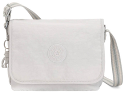 Kipling - Bandolera De Mujer Nitany De Nylon En Gris Claro Con Asa Larga Regulable características