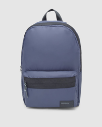 Diesel - Mochila De Hombre Azul Marino Liso Con Cremallera en oferta