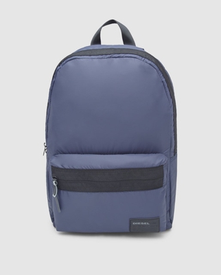 Diesel - Mochila De Hombre Azul Marino Liso Con Cremallera