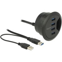 62868 hub & concentrateur USB 3.2 Gen 1 (3.1 Gen 1) Type-A 5000 Mbit/s Noir, Hub USB precio