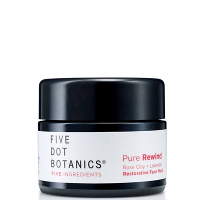 Five Dot Botanics Pure Rewind Rose Clay and Lavender Restorative Face Mask 30ml