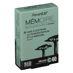 S.i.d Nutrition PreventLife® Mémoire características