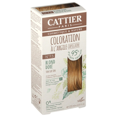 Cattier Coloration capillaire à l'argile N°7.3 blond doré