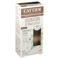 Cattier Coloration capillaire à l'argile N°6.1 blond foncé cendré precio