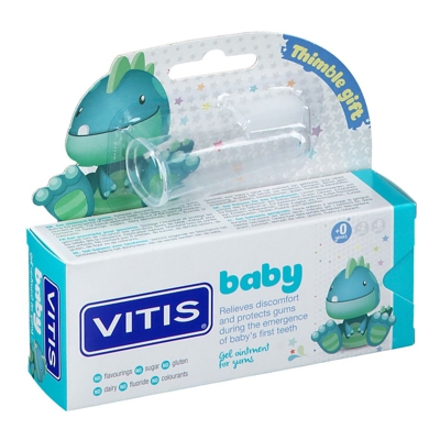 Vitis® Baby Gel dentaire + Brosse à dents de doigt