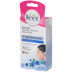 Veet® Easy-Gel™ Bandes de Cire Visage Peau Sensible en oferta