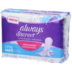 always® discreet Serviettes pour incontinence Long características