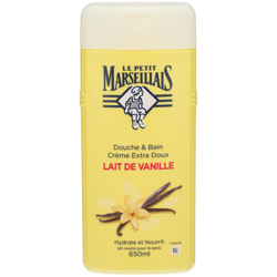 Le Petit Marseillais Douche & Bain Crème Extra Doux - Lait de Vanille Bio características