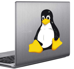 Sticker pingouin linux en oferta