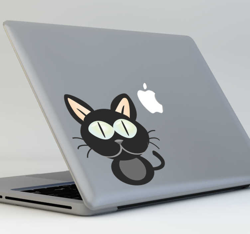 Autocollant macbook chat noir características