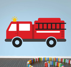 Sticker camion de pompiers en oferta