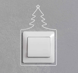 Sticker pour Interrupteur Ligne d'arbre de noël precio