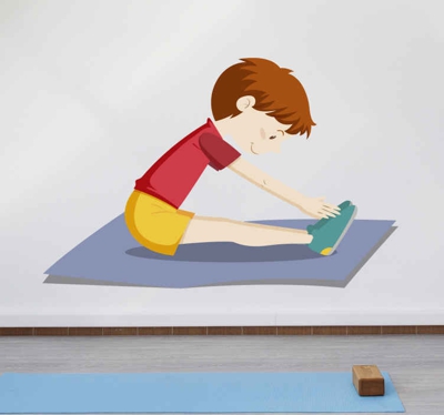 Sticker Muraux Sport Yoga pour enfants