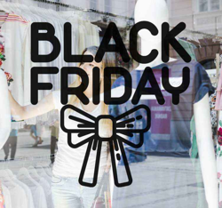 Autocollant d'Êvenement Ruban de Black Friday en oferta