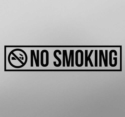 Sticker no smoking