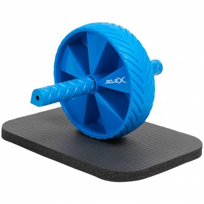 JELEX Sixpack Entraîneur abdominal Ab Wheel noir-bleu