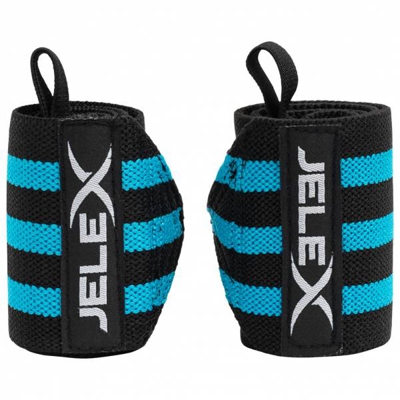 JELEX Strong Bandages de poignet fitness noir-bleu