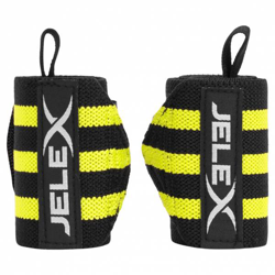 JELEX Strong Bandages de poignet fitness noir-jaune precio