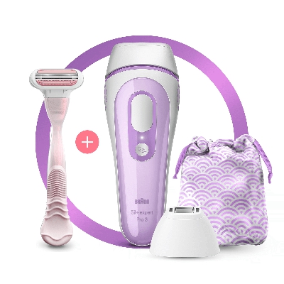 Braun Silk·expert Pro 3 PL3132 IPL, White/Purple